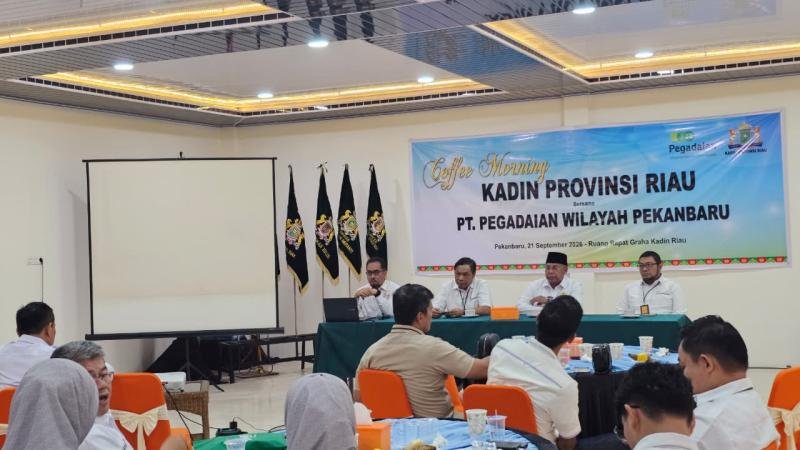 Kadin Riau-PT Pegadaian Perkuat Sinergi dengan Coffee Morning